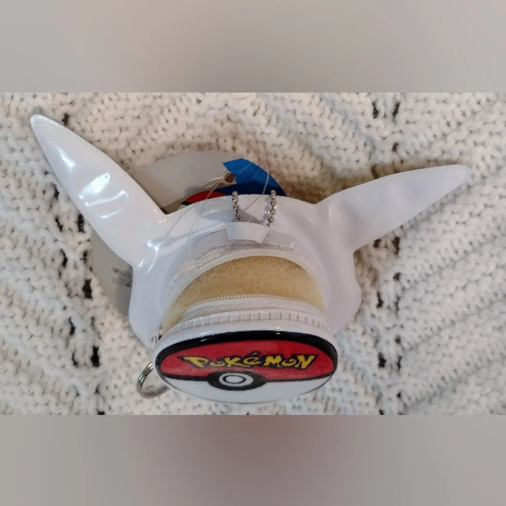 Pokemon Pikachu Coin Purse Pokeball Mini Vinyl Zip Pouch Nintendo Vintage Y2K - Picture 7 of 8